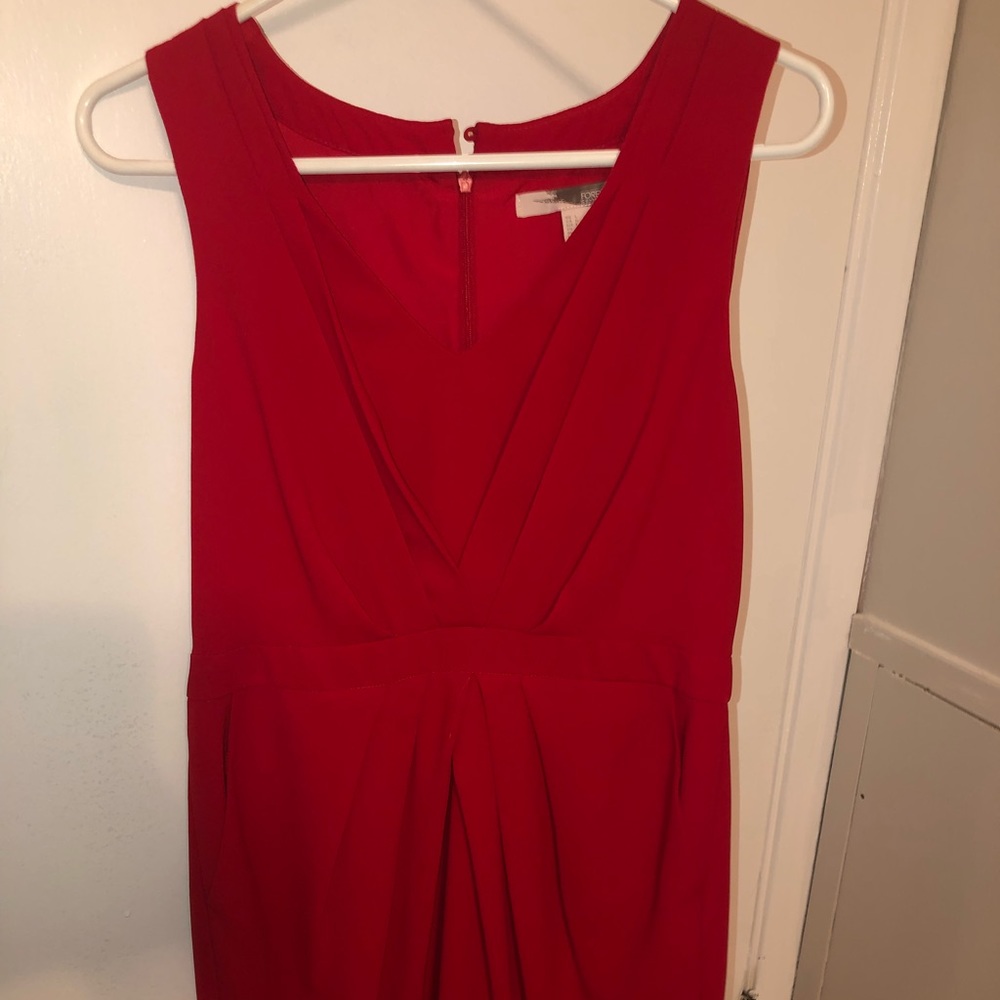 Red cocktail dress